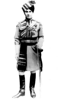 C. R. D. Gray wearing the Skinner's Horse full dress uniform