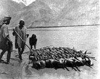 Shigar river ferry